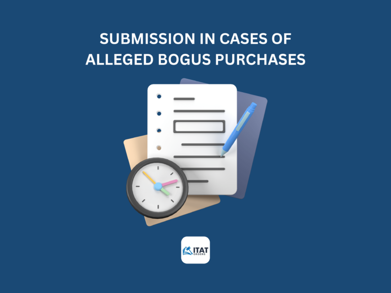 Submission in cases of Alleged Bogus Purchases