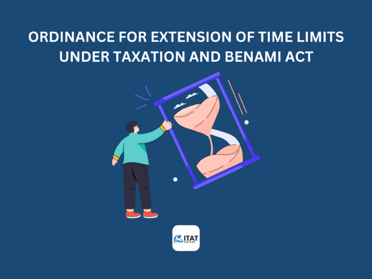 Ordinance for extension of time limits under Taxation and Benami Act