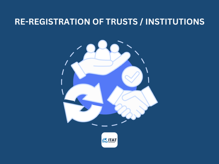 Re-Registration of Trusts / Institutions [Notification No. 19/2021 dated 26.03.2021] :
